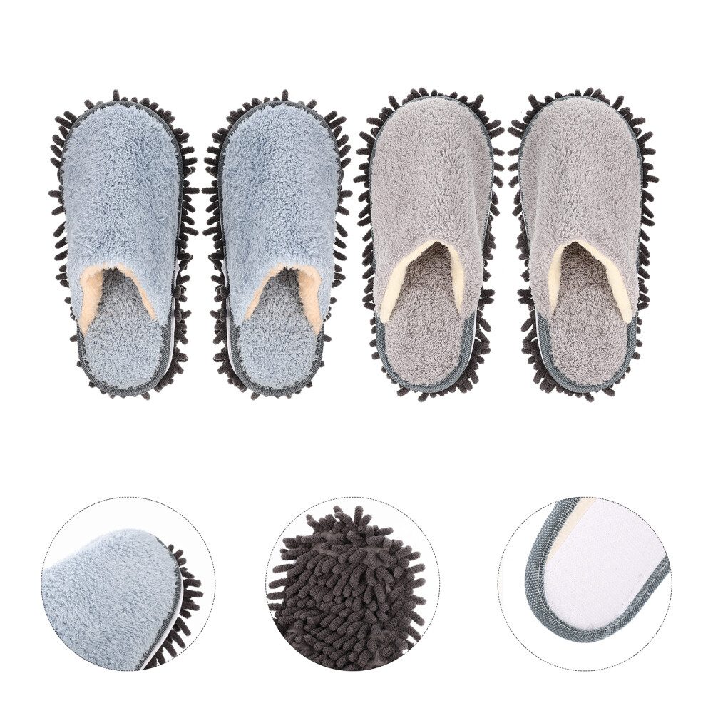 APL 2 Paia di Pantofole in Pile Pratiche Pantofole Donna Miss