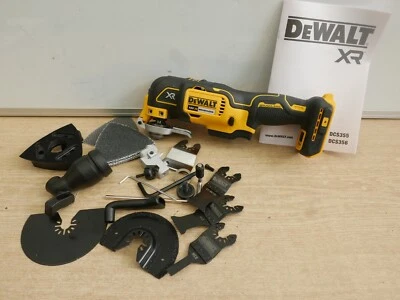 DeWALT DCS356 18V 3 Geschwindigkeiten oszillierendes Multitool blankes Gerät + Mesh Zubehör Set