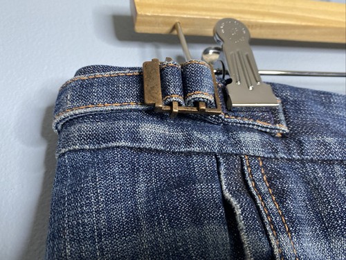 27 7 Seven For All Mankind MADE IN USA Denim Jean Skirt Long Cotton Vintage - Picture 10 of 12