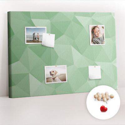 Pinntafel Korktafel Kinderspiel 100 Pinnadeln 100x70 cm Dreiecke abstrakt