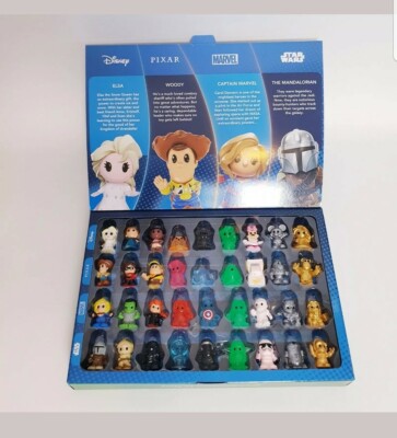 Woolworths Disney Plus Ooshies Complete Full Set 36 + Case the 4