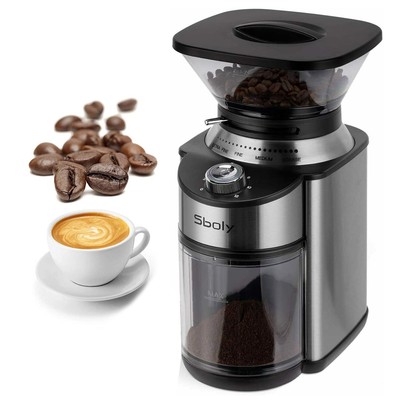 Sboly Elektrische Kaffeemühle Espresso Abnehmbarer Behälter 200WGrosse  Kapazität | eBay