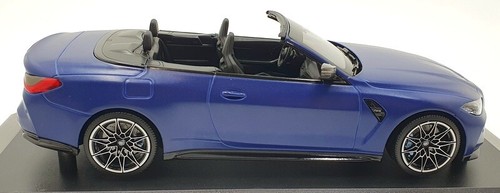 Minichamps 1/18 Scale Diecast 155 021030 - BMW M4 Cabrio 2021 - Matt Blue Met - Picture 4 of 5