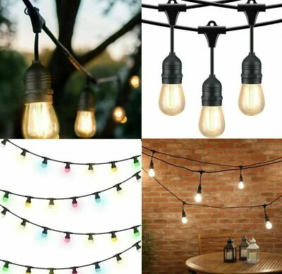 Catena Luminosa LED Catenaria Esterno IP65 E27 Metri con Lampadine LED