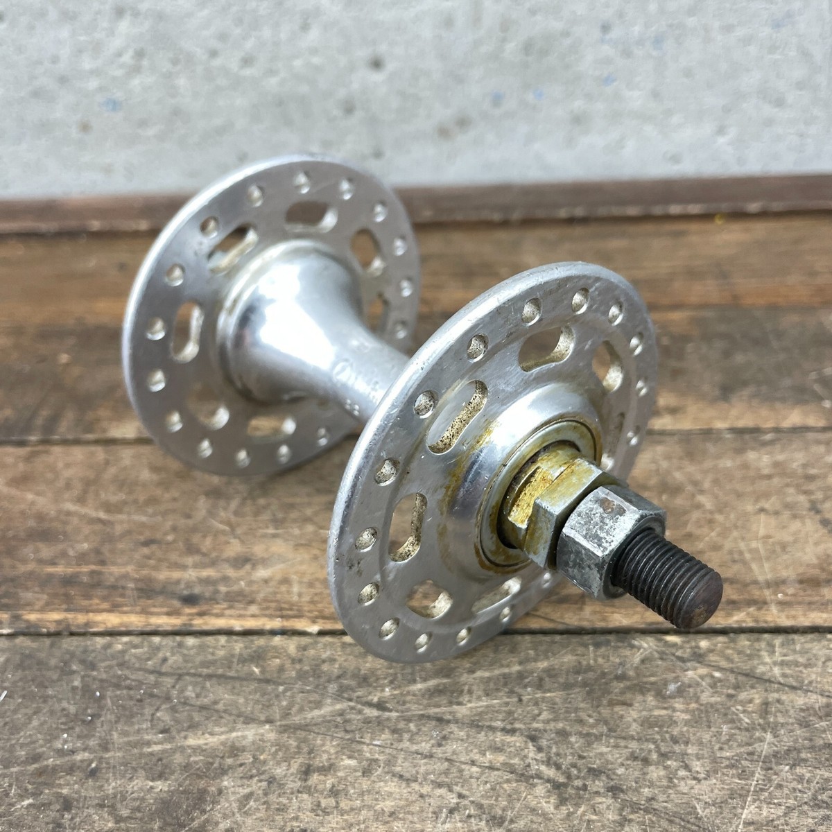 Sansin BMX Front Hub High Flange 36h Old School BMX Silver