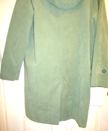 Appleseeds~Ladies Lined Sage Hooded Green Coat~Size Small~Pre-Owned - Photo 15/16