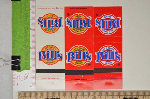 Lot Matchbook Cover Bill's Take Tahoe Casino Nevada Gambling