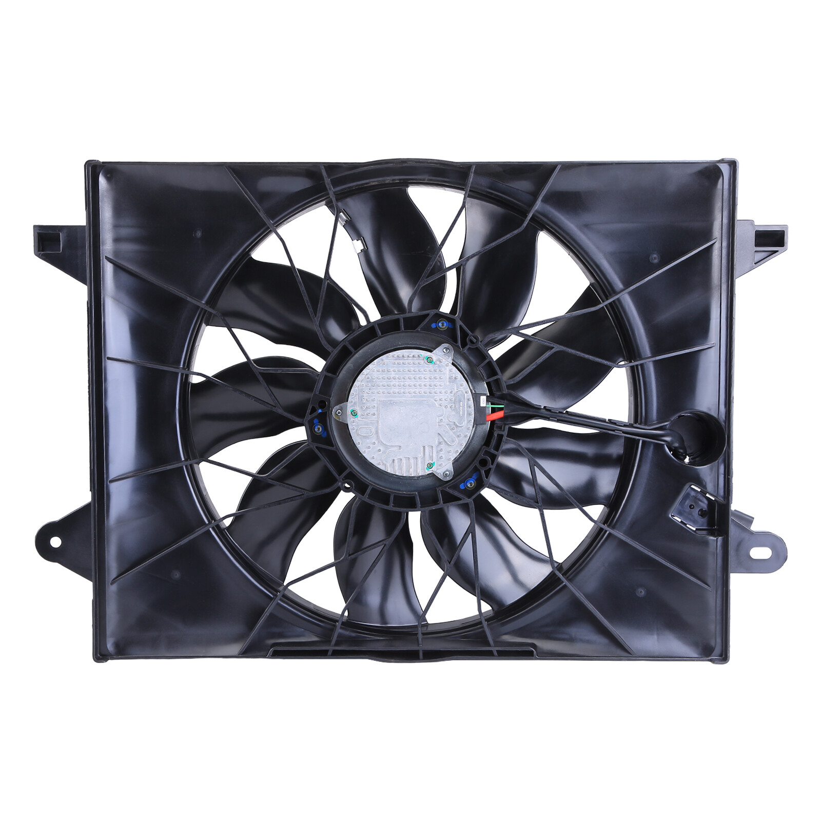 Radiator & Condenser Fan Assembly w/ Brushless Motor For Dodge Challenger 6.2L