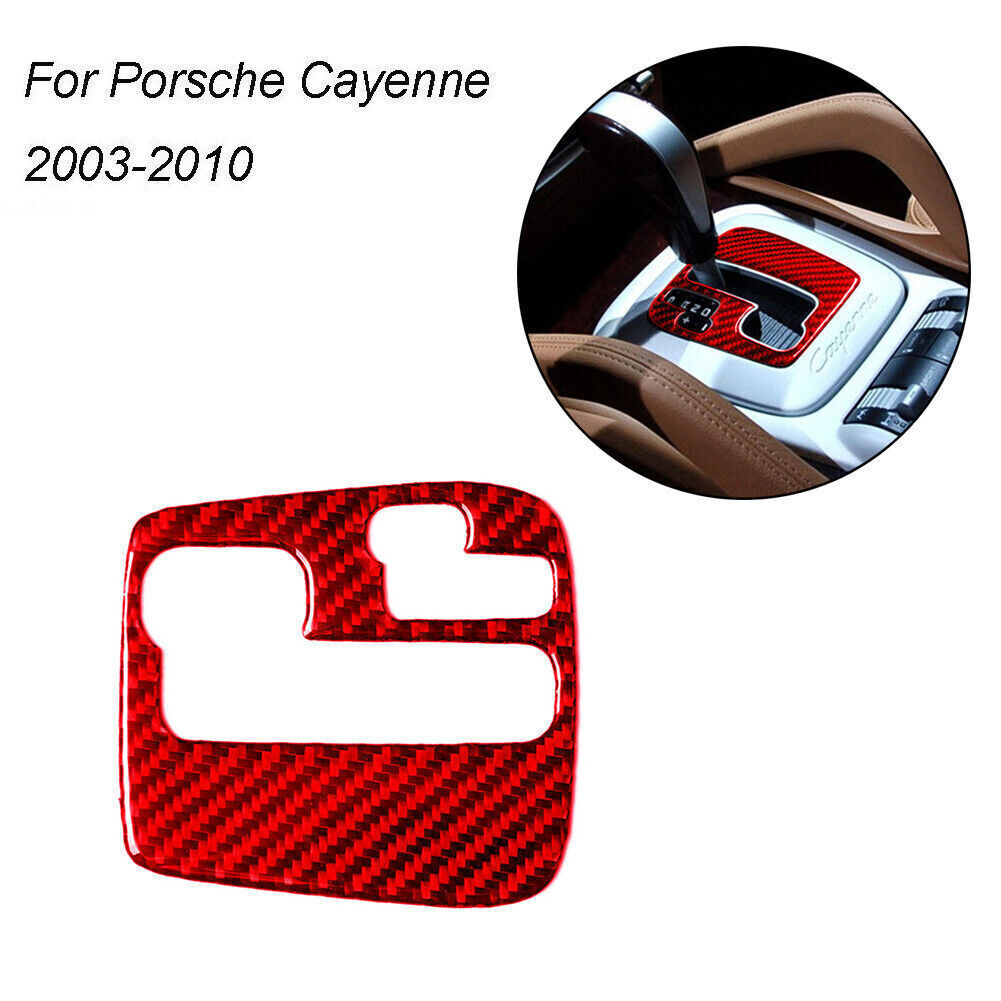 Porsche Cayenne Carbon Fiber Gear Shift Panel Cover Trim