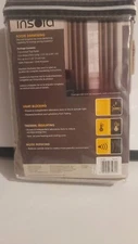 Twilight 95" Room Darkening Grommet Window Curtain Single Panel Mocha 