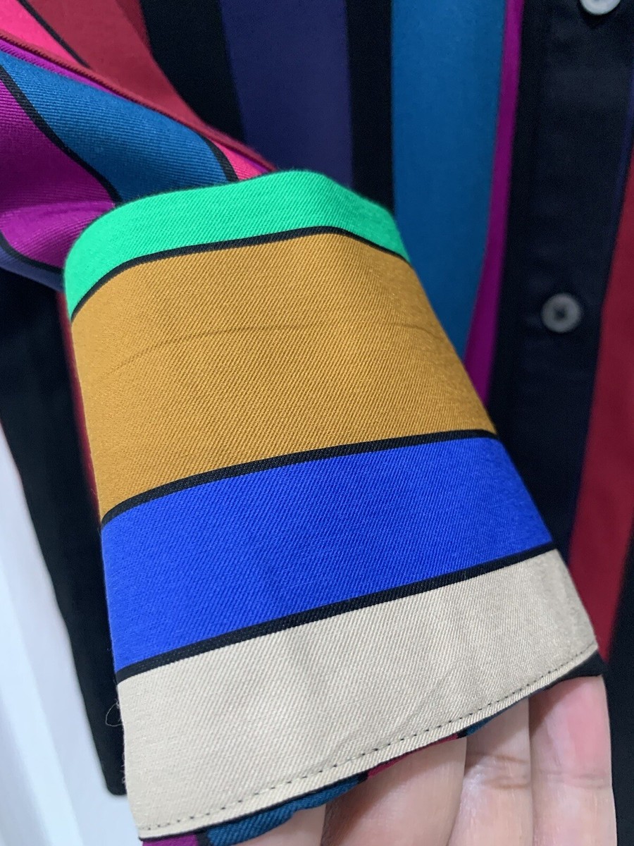 paul smith multi stripe shirt