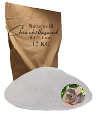 Chinchillasand 17 kg weiß Badesand Staubbad Hamster Mäuse Ratten fein Fellpflege