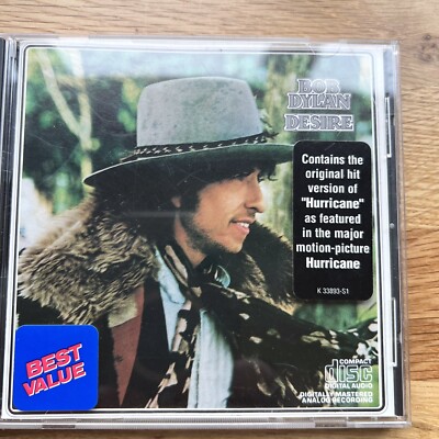 Bob Dylan Desire CD ORIGINAL EARLY PRESS! Columbia CK 33893 Hurricane RARE!