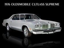 1976 Oldsmobile Cutlass Supreme Metal Sign: LARGE SIZE 12 X 16 - Free Shipping