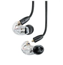 Shure SE215 Detachable Professional Sound Isolating In-Ear earphone - Clear