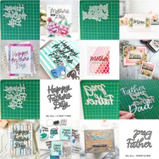 Mother's Day Father's Day Letter Metal Cutting Dies Mold Scrapbooking Stencils