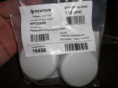 SET OF 2 HOFFMAN PENTAIR APCDABS PRESSURE COMP DEVICE ABS 16456 (WL121)