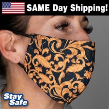 FILIGREE DESIGN Face Mask   INCLUDES 2 FILTERS   45 Washable Custom Designs