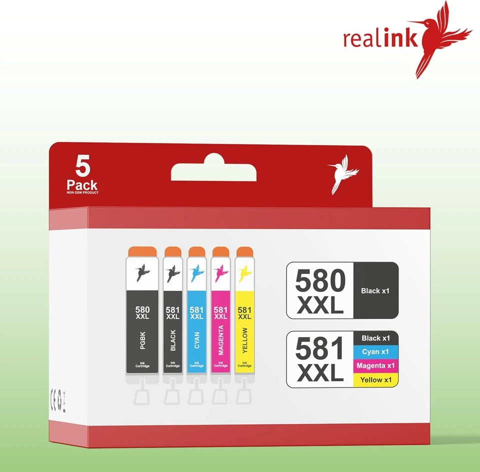 Canon PIXMA TR7650 Multifunktionsdrucker mit kompatiblen realink XXL Tinten - Bild 2 von 4