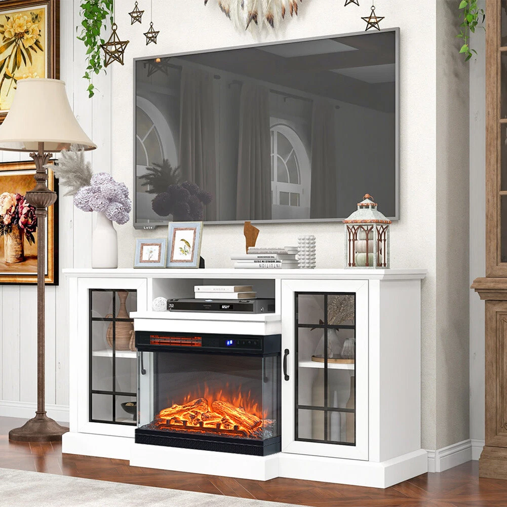 60 inch corner electric fireplace tv stand deals