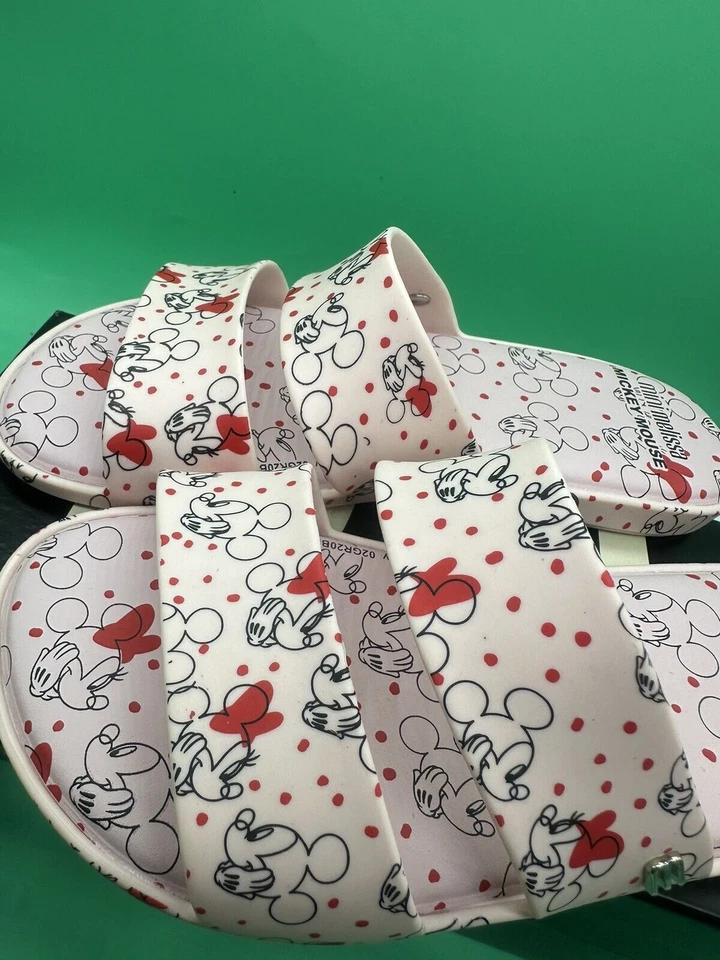 Niñas Mini Melissa Playa Tobogán Chanclas Mickey Mouse Disney Sandalias NUEVAS US4 Foto 4 de 4