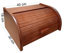 Large Capacity Double Compartment Bread Box Roll Top Bread Box Kitchen
