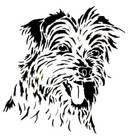 STENCILS CRAFTS TEMPLATES SCRAPBOOKING DOG YORKSHIRE TERRIER  STENCIL  A4 MYLAR