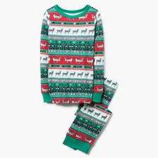 NWT Gymboree Christmas Boys Gymmies Reindeer Deer Pajama Set Holiday Fair Isle