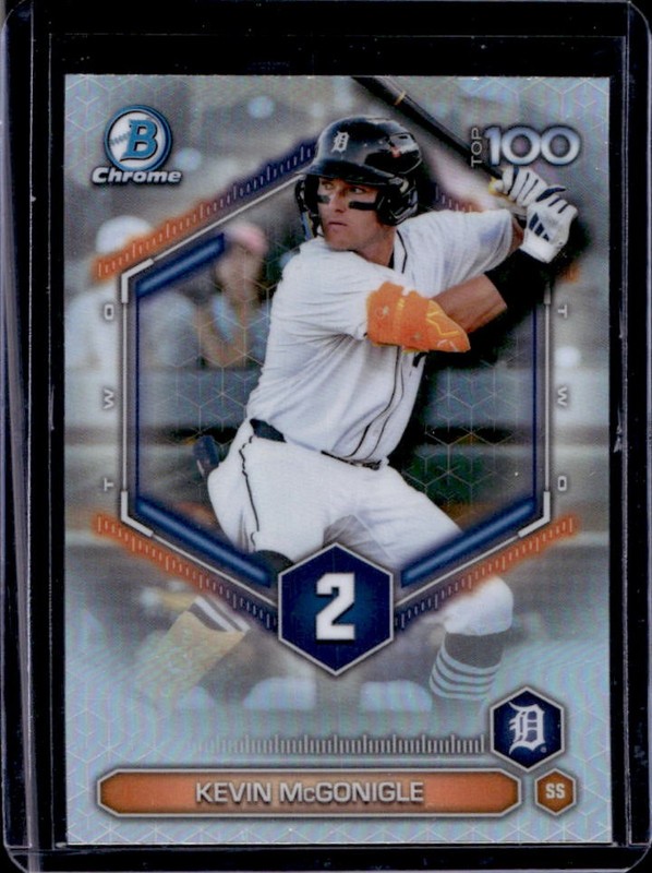 2026 Bowman Kevin McGonigle Scouts Top 100 Chrome #BTP-2 Tigers