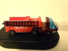Vintage 1969 Hot Wheels Redlines Heavyweights Fire Engine Dept. Red Hong Kong