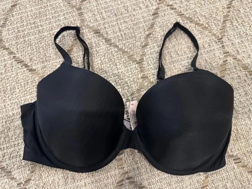 Body by Victoria's Secret Lined Perfect Coverage black Underwire Bra 36 D NEW
