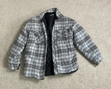 Reservoir Plaid Button Lined Overcoat Jacket ...