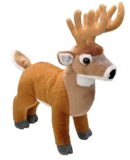 Wild Republic White Tail Buck Plush, 12" Soft Plush Stuffed Animal Deer