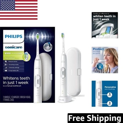 ProtectiveClean 6100 Electric Toothbrush: 3 Modes, Pressure Sensor & Travel Case