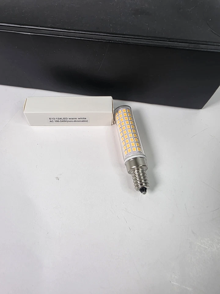 E12 Candelabra LED Bulb C7 10W 110V 136-2835 SMD Ceramics Light Equivalent 100W - Image 3 of 4