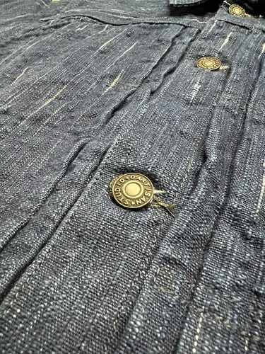 Studio D'Artisan Size 40 Kasuri Denim Indigo Hand Dyed Type 1 Jacket D4508 image 3
