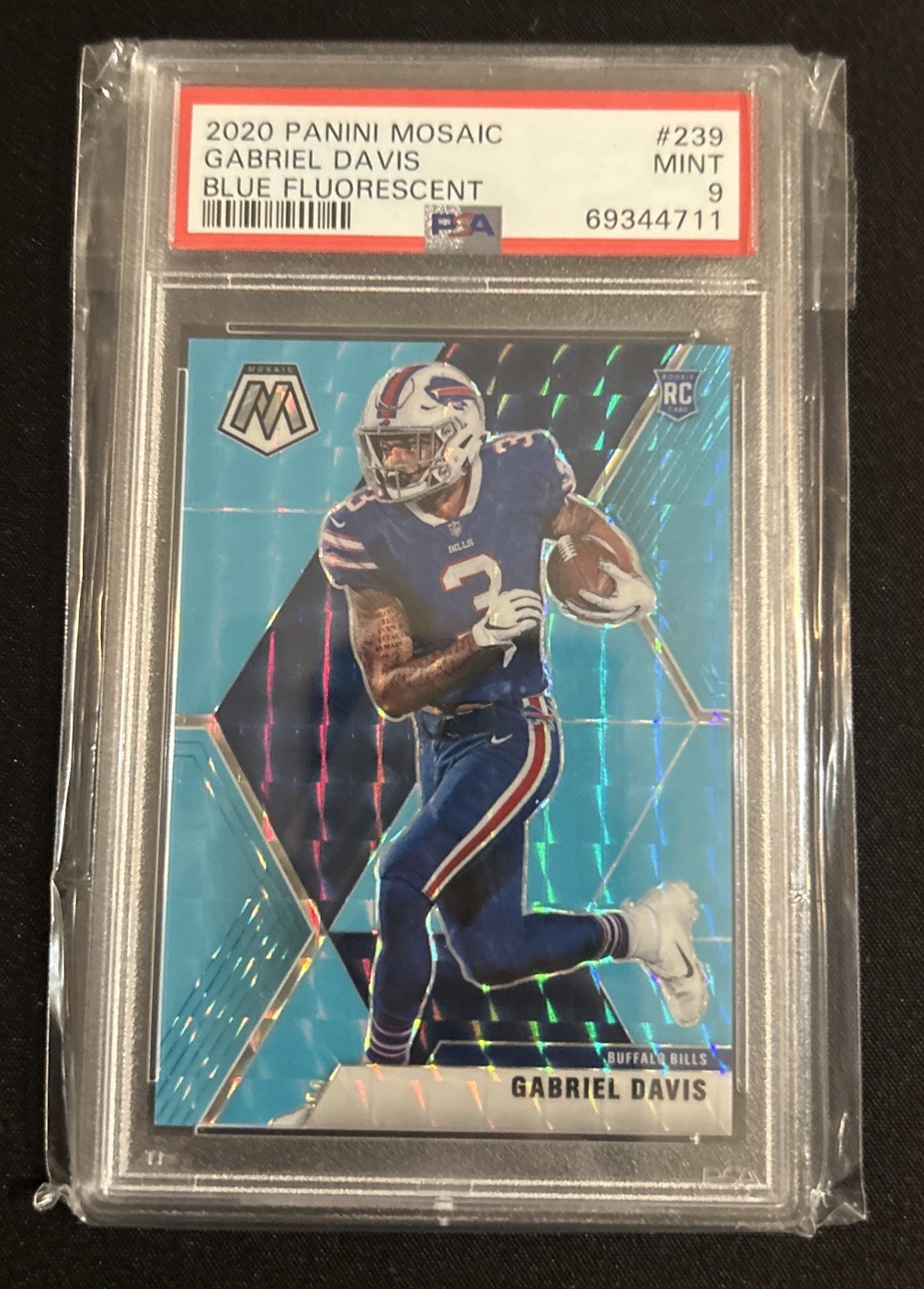 Gabriel Davis Panini Mosaic #239 Blue Fluorescent