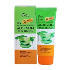 EKEL Soothing  Moisture Aloe Vera Sunblock 70ml SPF50 PA  Korean Cosmetics