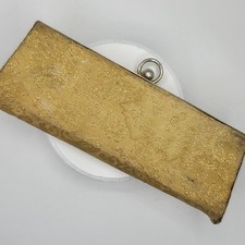 Vintage Gold Brocade Evening Clutch Purse Evening Bag READ