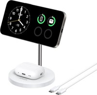 Anker Maggo 15W Magsafe LadegeräT Kompatibel, 2-In-1 Induktive Ladestation, Qi2