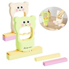 2-Pack Cute Colorful Mini Foldable Desktop Mop Set for Kids - Fun, Portable