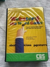 Vtg 1984 Webster The Word Game Commodore 64 C64 CBS Software CIB Floppy Disk