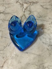 Vintage Blue Birds of Happiness Double on Heart Leo Ward Signed