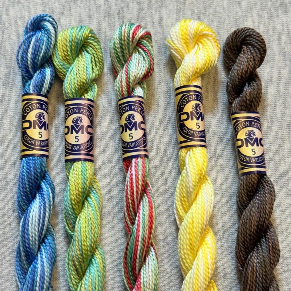 10 DMC Perle Color Variations Size 5 Pearl Cotton Thread No Repeats NOS - Image 3 of 4