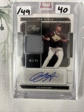 CJ Abrams Panini Three And Two Patch And Auto 03/49