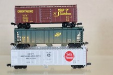 Atlas n Spur Rake Of 3 Swifts Union Pacific Cnw Trichter Box Car Waggon Auf