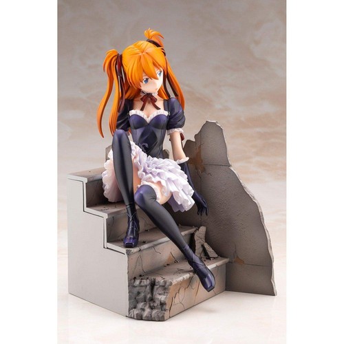 Neon Genesis Evangelion Gothic lolita ver. Asuka Figure Re 1/7 scale PVC F/S NEW - Picture 3 of 9