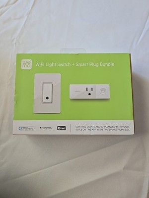 Belkin WeMo WiFi Light Switch + Smart Plug Bundle, Voice Control WLSP3063-BDL 
