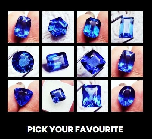 Lose Edelsteine Natürlich Blauer Saphir 8 Zu 10 Karat Alle Formen Zertifiziert - Bild 1 von 1