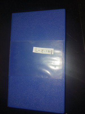 Vintage Blue VHS Clamshell Storage Case Empty Single Video Tape Holder